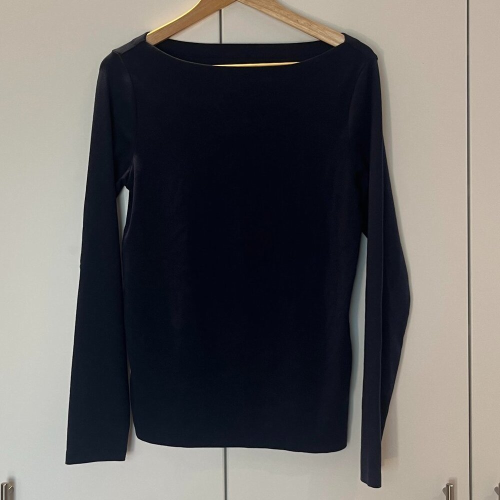 Gap Modern Boatneck T-Shirt Navy Size L
